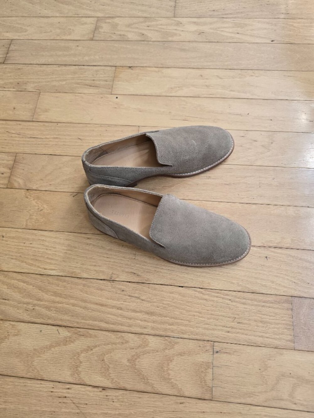 Tecovas | Venetian Taupe Suede Minimalist Quiet Luxury Loafers | Mens 7.5 - Picture 3 of 10